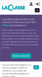Mobile Screenshot of laclasse.fr