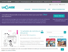 Tablet Screenshot of laclasse.fr